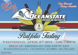 Oceanstate Portfolio Tasting 2016 invite