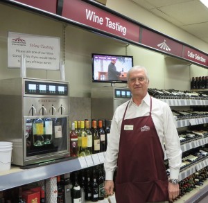 Owner Paul Moeller at the Napa Technology tasting station.