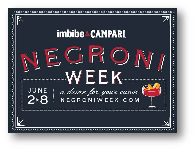 CT and RI Sign Up: Campari Negroni Week in June, Benefit Charities