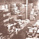 The view into the Browning Street warehouse in the late 1970s.