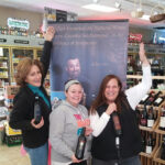 Wine fans Sharon, Mary and Edie at Gabel’s Wine Shop in Branford on January 16, 2016.