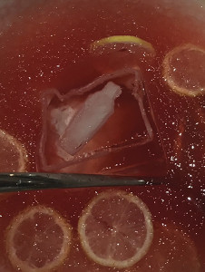 Punch bowl with PDXCW logo in ice