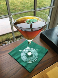 "The Irish Spring" cocktail served "up."