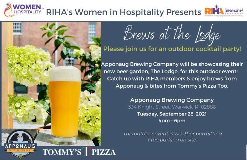 Oct. 7, 2021 (new date): Women in Hospitality Brews at the Lodge