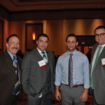 Frank Martucci, Twin River Casino; Bryan Abernante, Twin River Casino; Owen Thorpe, Sales Representative, M.S. Walker; and Michael Lester, On Premise Manager, M.S. Walker.