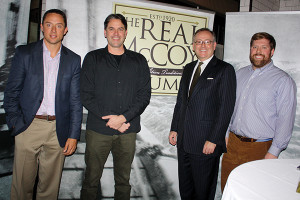 Paul Massey, VP of Sales, Real McCoy Spirits Corp.; Bailey Pryor, President and CEO, Real McCoy Spirits Corp.; Senator Andrew Maynard; Douglas Meaney, Sales Manager, Real McCoy Spirits Corp.