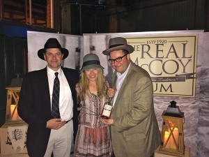 Left to right: Bailey Pryor, President and CEO of Real McCoy Spirits, Jennifer Pryor, Art Director for Real McCoy Spirits, and Michael Lester, On Premise Manager for MS Walker.