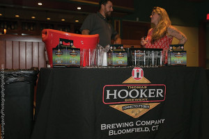 Thomas Hooker Brewery of Bloomfield featured its local beers.