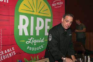 Mike Mills, Brand Ambassador, RIPE, showcased their all-natural bar juice line.