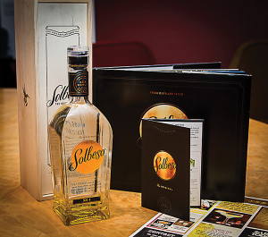 Signed bottles of Nolet’s Gin.