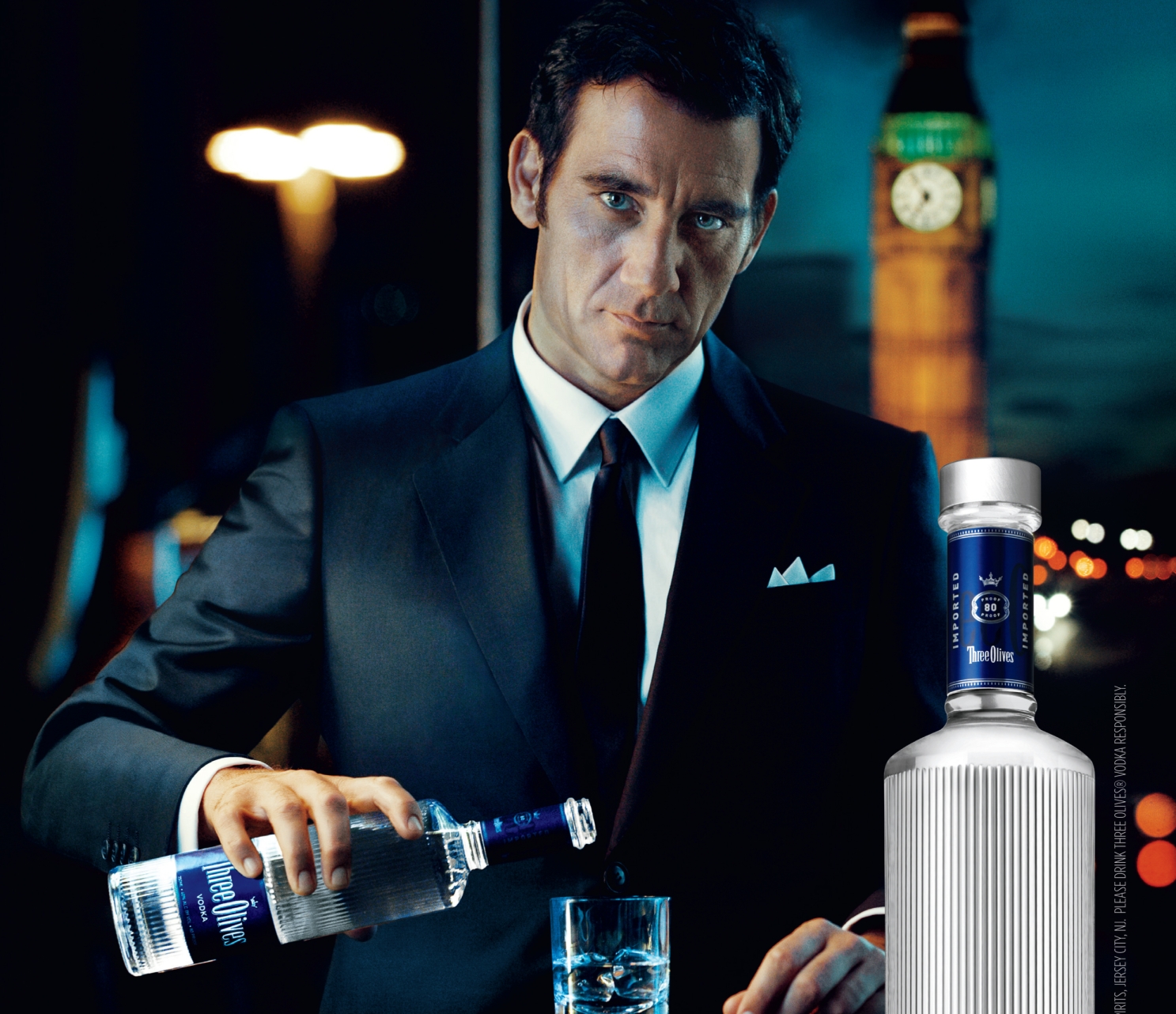 Three Olives Vodka New Campaign Features Clive Owen