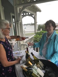 Stacy Murray pours Tarani Gamay Rosé at the “Wine by the Shore.”