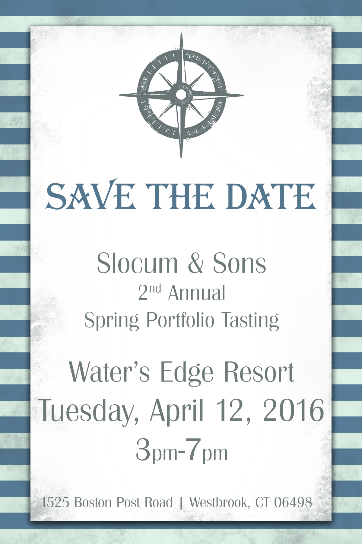 April 12, 2016: Trade Event/Slocum & Sons Spring Portfolio Tasting