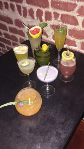 A selection of cocktails prepared by competitors at The Loft on August 8.