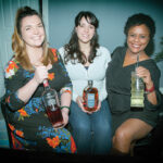 Competitors Kayleigh Speck and Jen Davis with Lynn House, National Brand Educator, Heaven Hill Distillery.