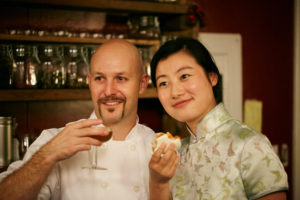 Owners Tyler Davenport and Manda Chen of Cheongsam Tea Liqueur.