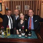 Luca Vincenzi, International Marketing Director and Andrea Vincenzi, President, both of Vincenzi Distillery; Amanda Schuster, Senior Editor at The Alcohol Professor, sponsor of the New York International Spirits Competition; Mike FitzPatrick, President of NCCGA of CT.