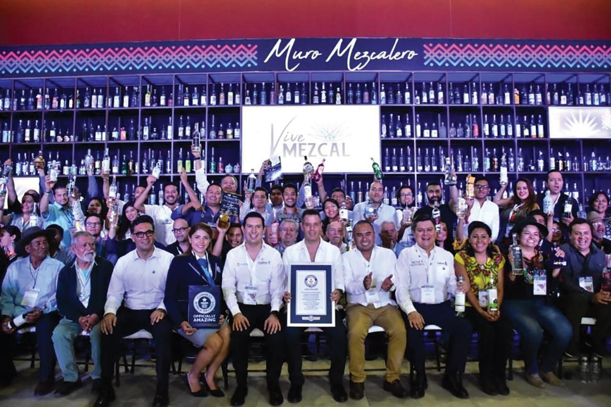 Oaxaca Wins Guinness World Record with Mezcal Wall Feat