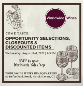 Worldwide Wines Closeout Tasting (Trade Only) @ Worldwide Wines | North Haven | Connecticut | United States