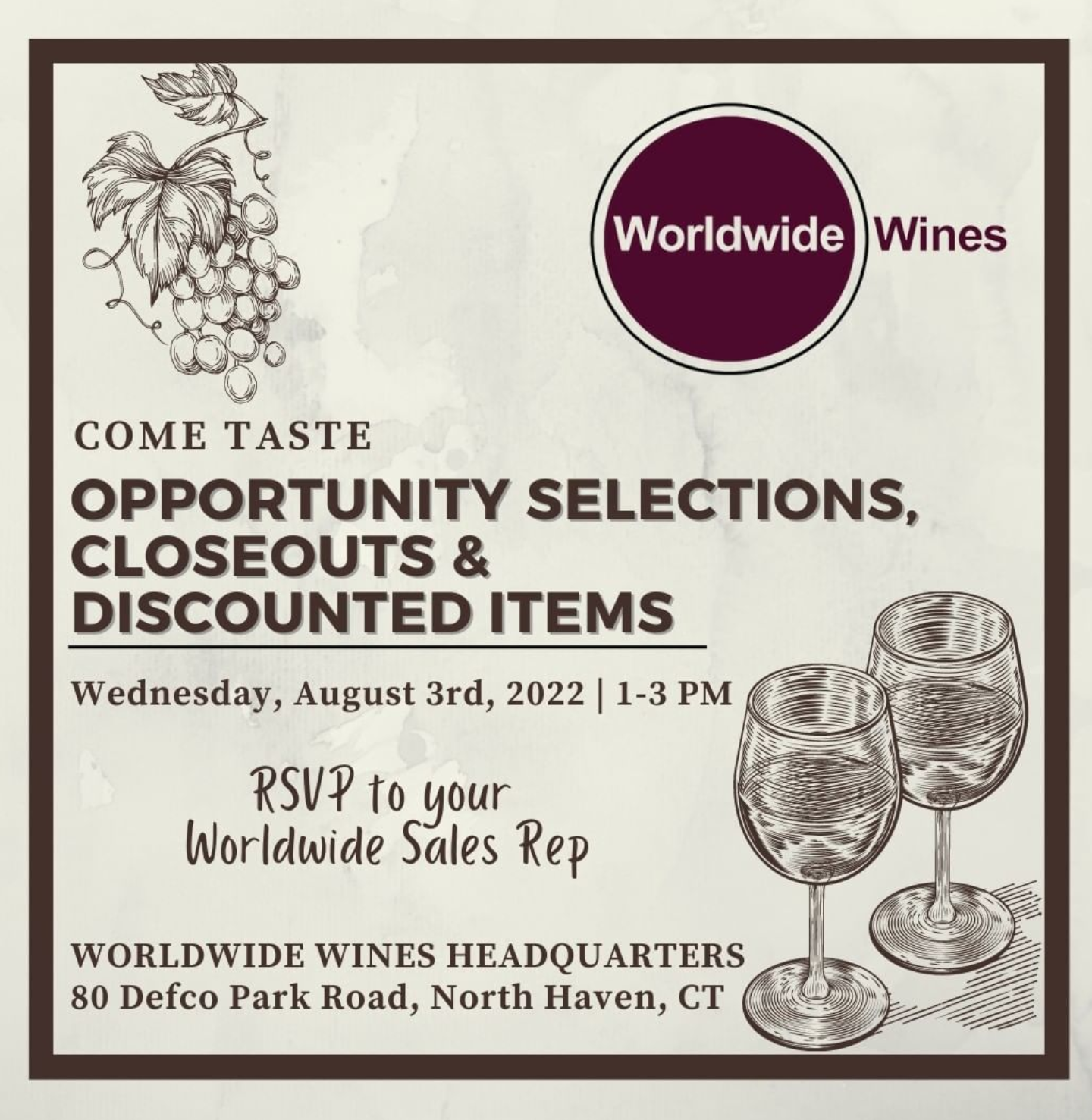 August 3, 2022: Worldwide Wines Closeout Tasting (Trade Only Event)