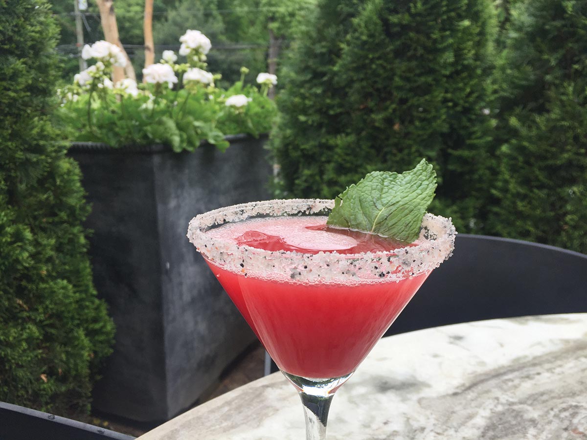 Serving Up: Watermelon Mint Martini at Viron Rondo Osteria