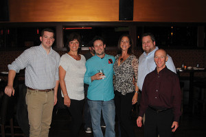 Shown left to right: Tom Erhler, Display Department, Eder Bros., Inc.; Tammy Torres, MartiniHunter.com; Josh Pekar; Janna Waite-Key Account Manager, Eder Bros., Inc.; Brett Bornemann, Territory Portfolio Manager, Brown Forman; Neal Briskin, Market Manager, Eder Bros., Inc.