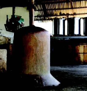 Like tequila, mezcal production—seen here at Mezcales de Leyenda—involves cooking agave piñas before fermenting and distilling. Critical differences: for mezcal, agave is sourced from anywhere, not just Jalisco; and many types of agave are permitted.