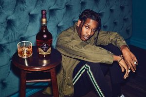 A$AP Rocky, brand ambassador for "Honor Your Code" Courvoisier Cognac campaign.