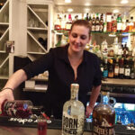 Rachelle Madgic, Bistro B at the Westport Inn, creating cocktails with Grand Teton Distillery products.