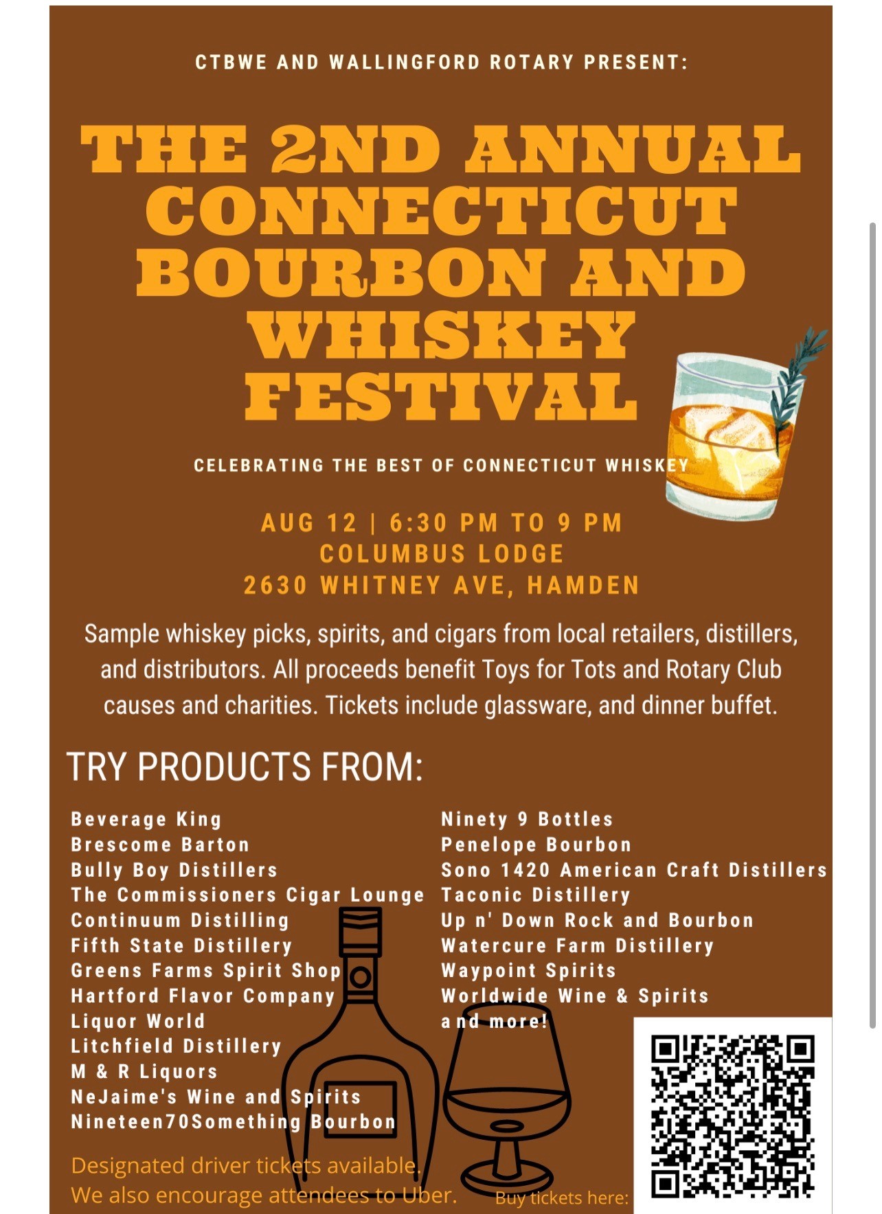 Aug. 12, 2023: Annual Connecticut Bourbon and Whiskey Festival