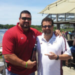 Joe Andruzzi and Bruno Ceniccola during the Upbeat Cancer Foundation event on September 4, which raised $2,000 locally.