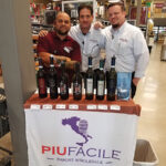 Piu Facile wines are now available at Wine & Beyond in Norwalk. Mason Hernandez, Alex Dizenzo and Brian Price, all from Wine & Beyond, during an in-store tasting.