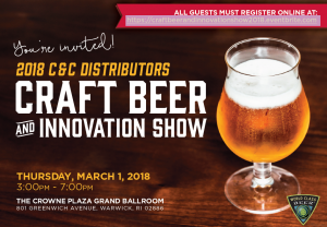 C&C Distributors Craft Beer and Innovation Show (Trade-Only) @ The Crowne Plaza Inn At The Crossings – Grand Ballroom  | Warwick | Rhode Island | United States