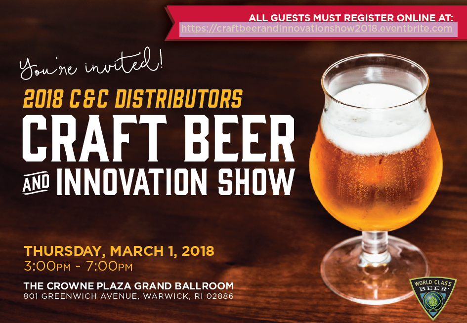 March 1, 2018: C&C Distributors Craft Beer And Innovation Show (Trade-Only)