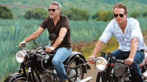 The recent Casamigos advertising campaign features Rande Gerber and George Clooney on a motorcycle trip through Jalisco, Mexico: