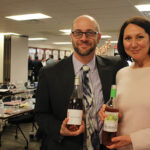 Jeremy Doyle and Michelle Ortago, both of CDI with Seaglass and Pomelo rosés.