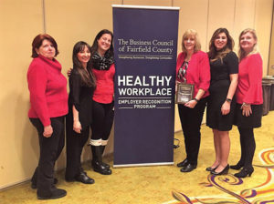 All from Connecticut Distributors, Inc.: Mary Padgett, Warehouse Assistant; Sandra Terenzio, ADS/Trade Marketing Manager; Kristin Ferrara, On-Premise Sales Representative; Virginia Viglione, Executive Assistant; Macy Engengro, Human Resource Administrator; and Maura Tancredi, Director of Human Resources.