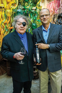 Dale Chihuly and Chateau Ste. Michelle Head Winemaker Bob Bertheau