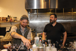 Anthony DeVito of Max Amore, first place winner with competitor Jeffrey Hodson of Hub & Spoke.