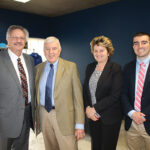 State Rep. David Baram, Bloomfield and Windsor and Chairman on the General Law Committee; Carroll J. Hughes, Executive Director, Connecticut Package Store Association; Jean Cronin, Connecticut Package Store Association; and Sean Hughes, Connecticut Package Store Association.