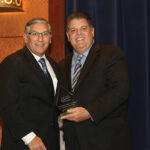 Len Fasano, Connecticut General Assembly State Senator, was named a CRA Friend of the Industry, pictured with award presenter Connecticut General Assembly Representative David J. Rutigliano. Photo by Brian Ambrose.