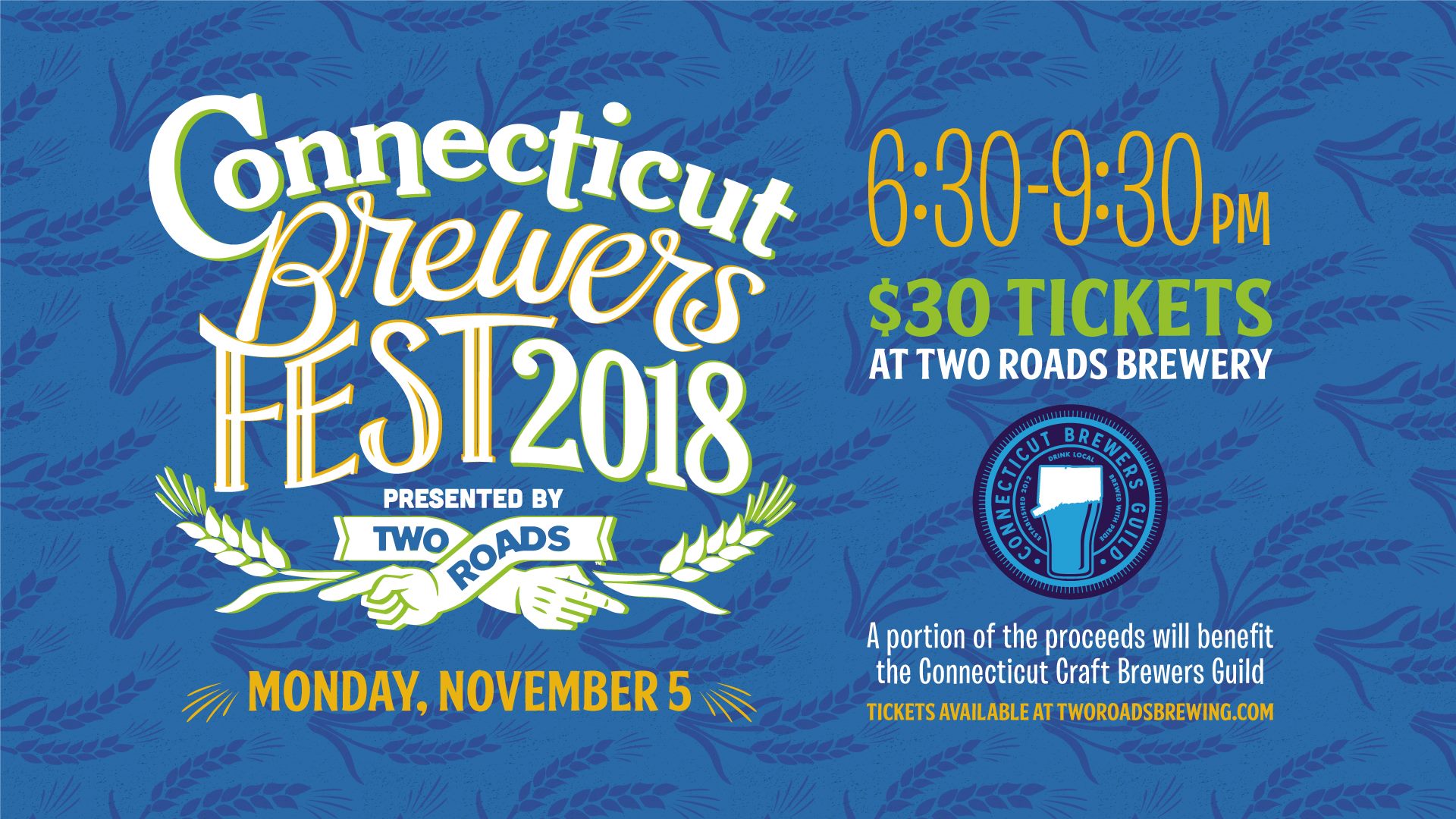 November 5, 2018: Connecticut Brewers Fest at Two Roads