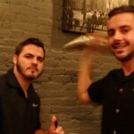 Competitors Kyle Reynolds and Ray Collins of Geronimo Tequila Bar in New Haven.