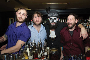 The Dorrance bar staff: Greg Mayer; Tyler Schweppe; Shane DiBiasio; and Vito Lantz.