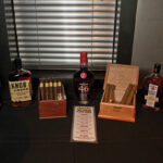 The bourbons and cigars.