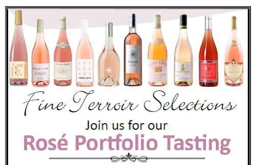 March 14 & 20, 2018: Fine Terroir Selelctions Rosé Trade Tastings