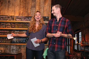 Bronya Shillo, Founder, Fishers Island Lemonade with Arron Laipply, Manager, The Engine Room.