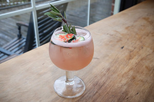 The winning cocktail, “Island Pop.”