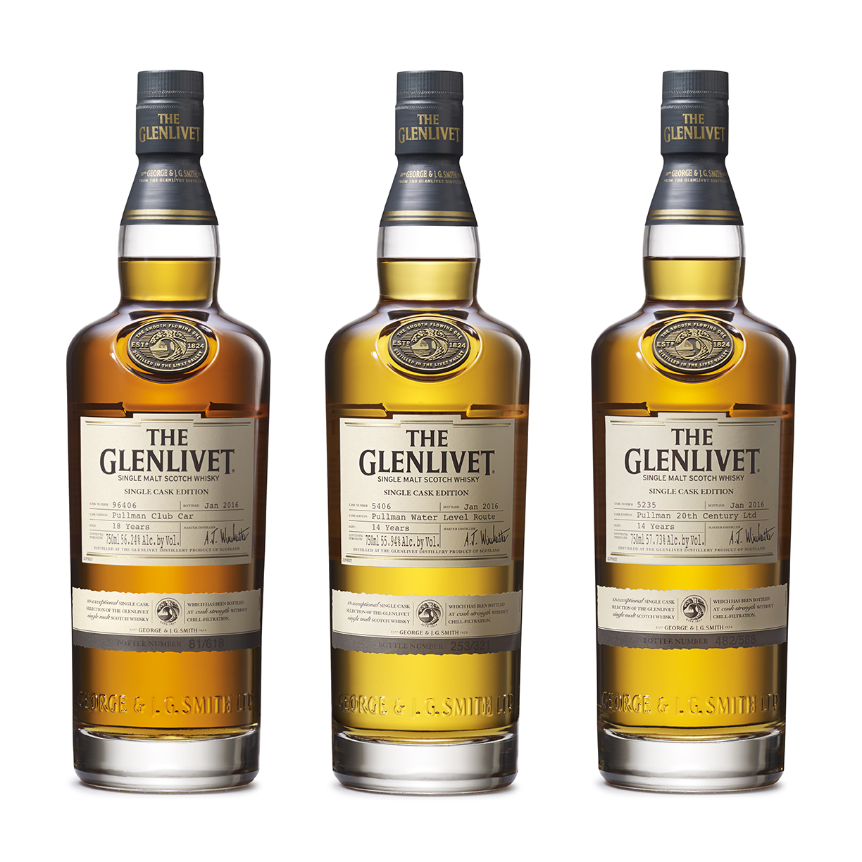 The Glenlivet Releases Three Single Cask Whiskies