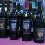 Gnarly Head Cabernet Sauvignon, Authentic Black, Authentic Red and Pinot Noir on display. 